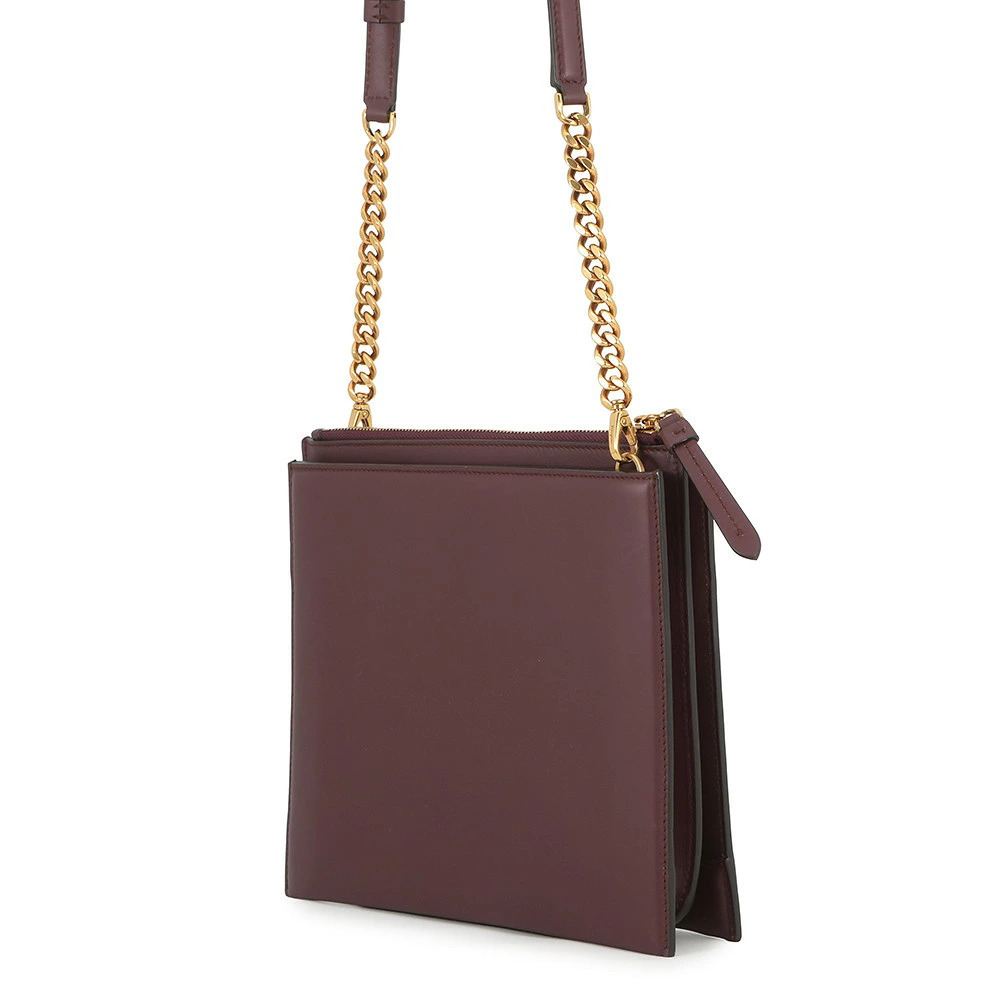 Salvatore Ferragamo Shoulder Gancini Bag Leather Black